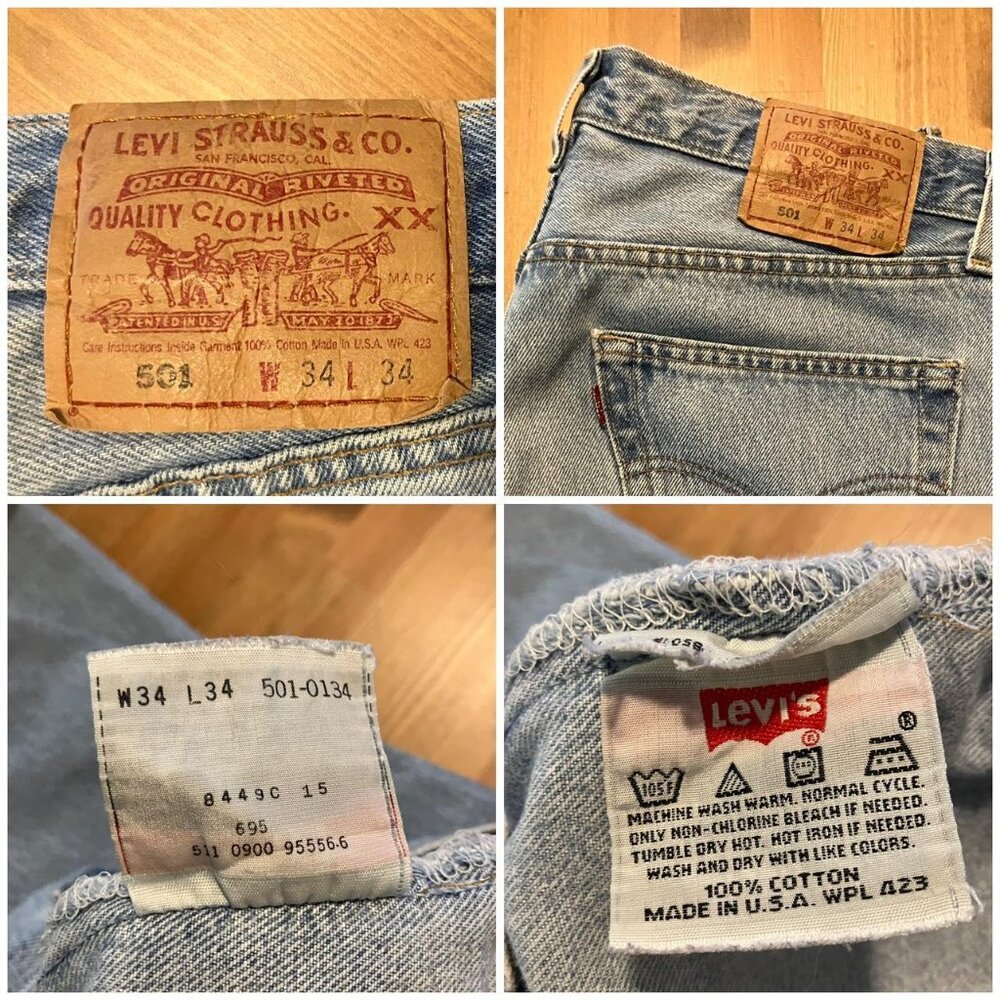 Unisex Vintage Made in the USA Levi's 501s (button fly) - Picture 6 of 6
